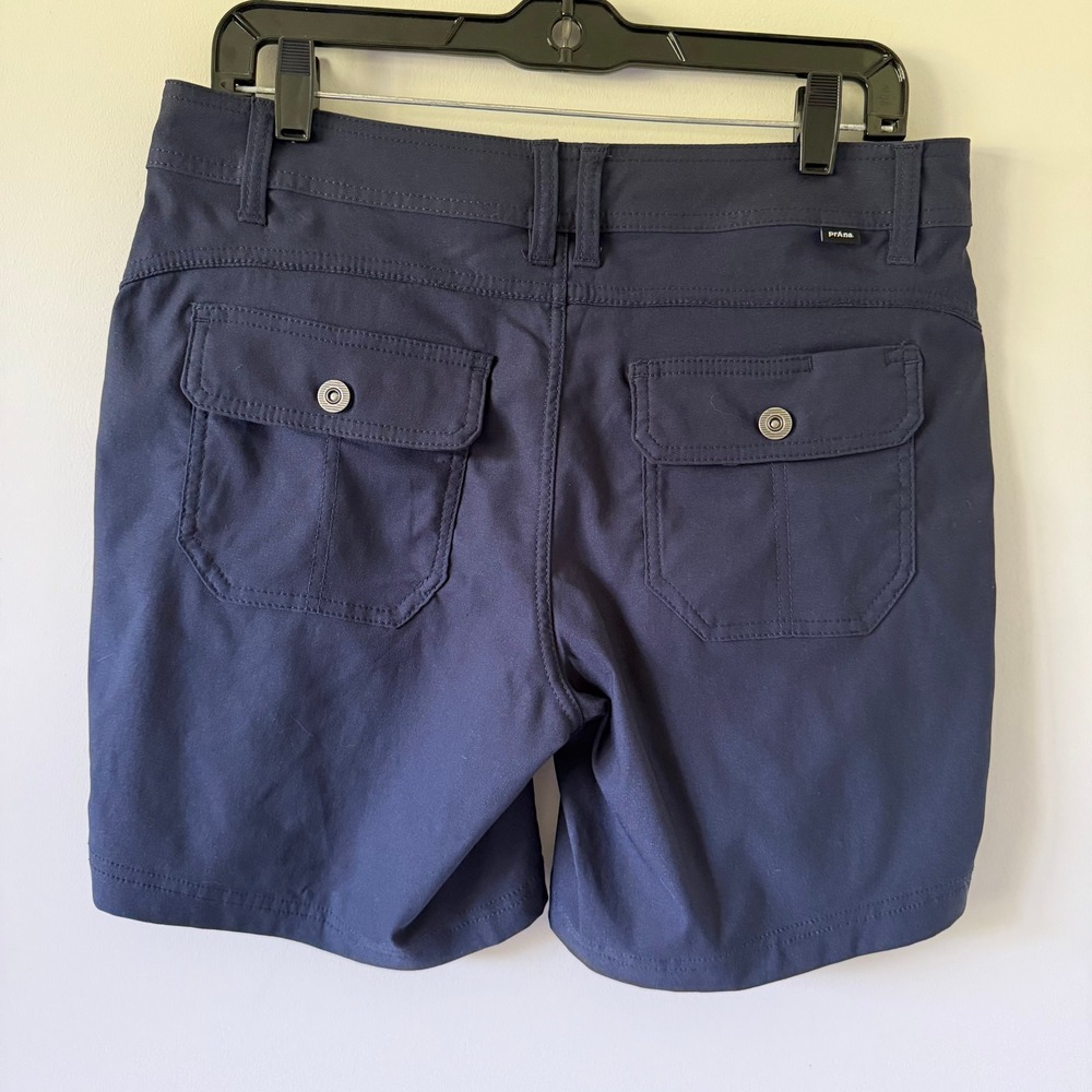 Prana Standard Fit Navy Utility Shorts Womens Size 10 Outdoors Hiking Gorpcore - Picture 9 of 9